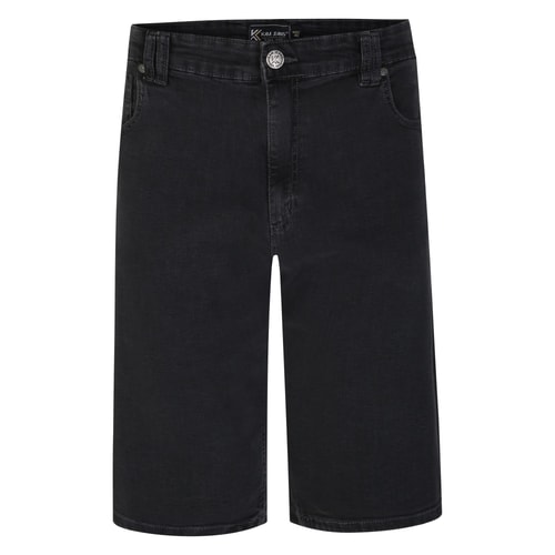 KAM Stretch Denim Shorts Charcoal